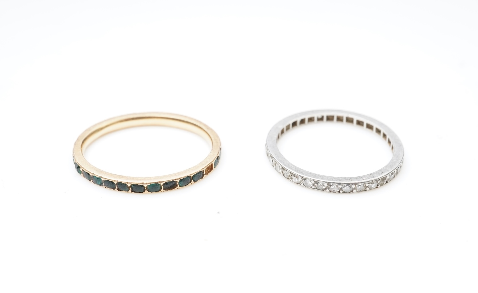 Two eternity rings, early 20th century